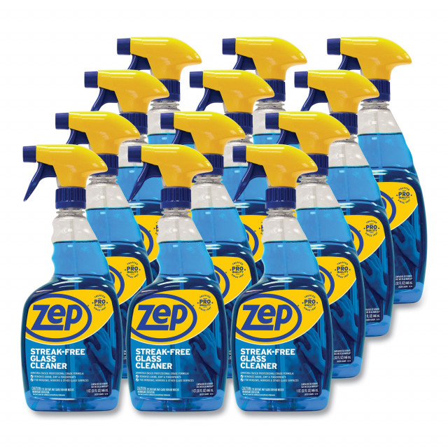 Streak-Free Glass Cleaner, Pleasant Scent, 32 oz Spray Bottle, 12/Carton Streak-Free Glass Cleaner, Pleasant Scent, 32 oz Spray Bottle, 12/Carton