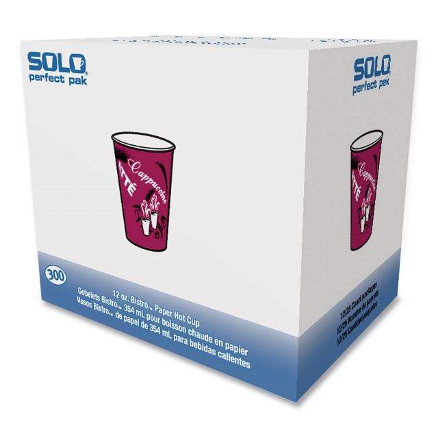 Dart Solo IC12-J7534 Duo Shield 12 oz. Poly Paper Hot Cup - 600/Case -  Splyco