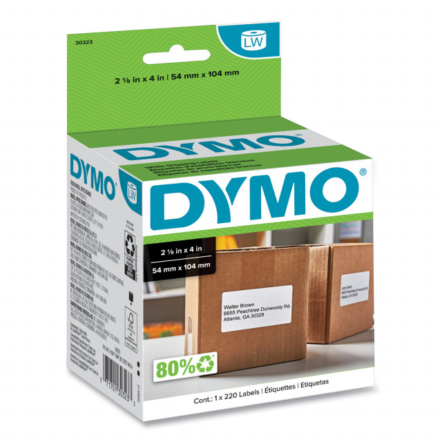 Dymo Removable Labels 2-1/8 x 2-3/4
