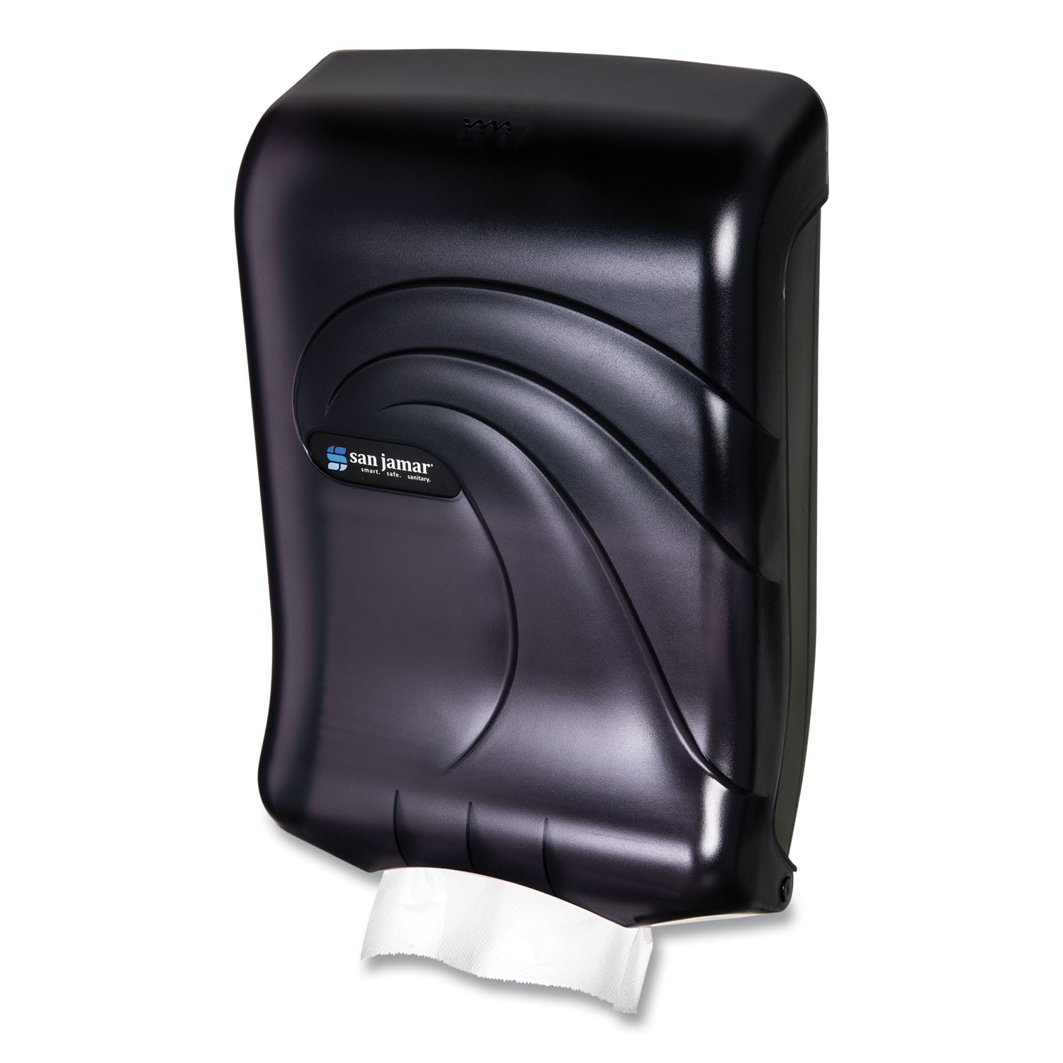 San Jamar Smart System with IQ Sensor Towel Dispenser, Black/Silver