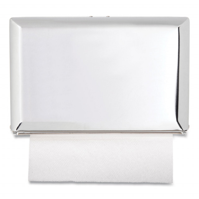 Singlefold Paper Towel Dispenser, 10.75 x 6 x 7.5, Chrome Singlefold Paper Towel Dispenser, 10.75 x 6 x 7.5, Chrome