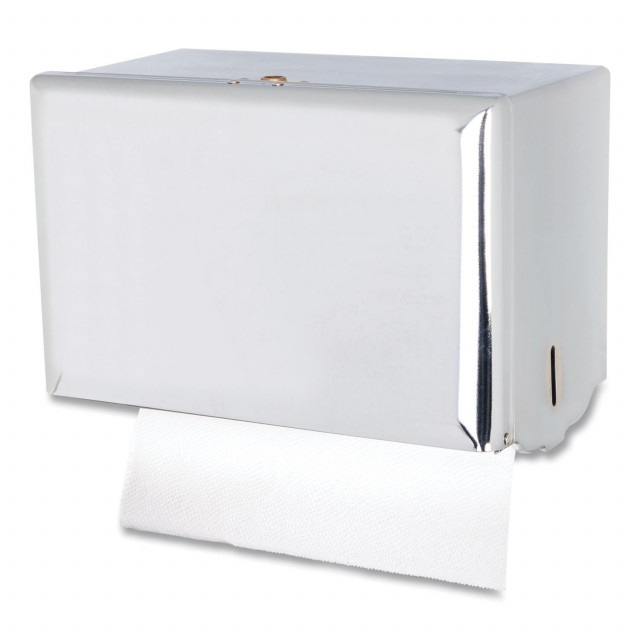 Singlefold Paper Towel Dispenser, 10.75 x 6 x 7.5, Chrome Singlefold Paper Towel Dispenser, 10.75 x 6 x 7.5, Chrome