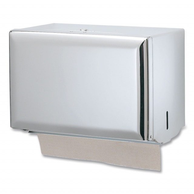 Singlefold Paper Towel Dispenser, 10.75 x 6 x 7.5, Chrome Singlefold Paper Towel Dispenser, 10.75 x 6 x 7.5, Chrome