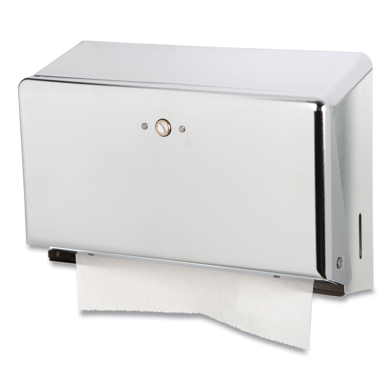 San Jamar Singlefold Paper Towel Dispenser, 10.75 x 6 x 7.5, Chrome