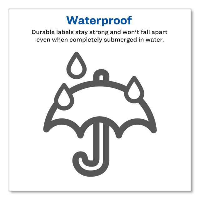 Avery® Water-Resistant Wraparound Labels w/ Sure Feed, 9 3/4 ...