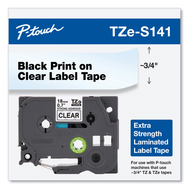 TZe Extra-Strength Adhesive Laminated Labeling Tape, 0.7