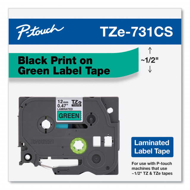 TZe Laminated Removable Label Tapes, 0.47