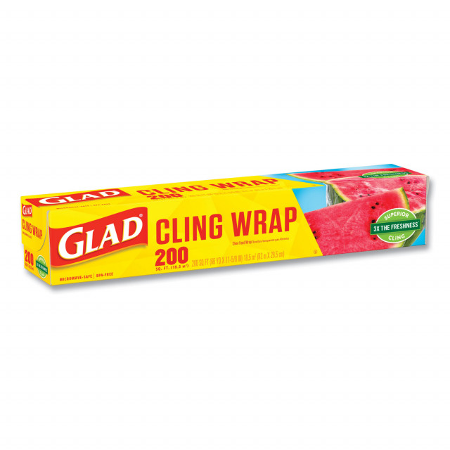 2 Vintage Glad Crystal Clear Plastic Cling Wraps - NEW Sealed