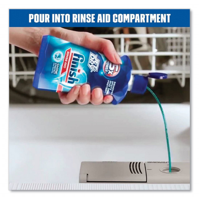 FINISH® Jet-Dry Rinse Agent, 8.45 oz Bottle, 8/Carton