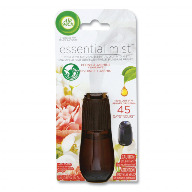 Essential Mist Refill, Peony and Jasmine, 0.67 oz Bottle, 6/Carton Essential Mist Refill, Peony and Jasmine, 0.67 oz Bottle, 6/Carton