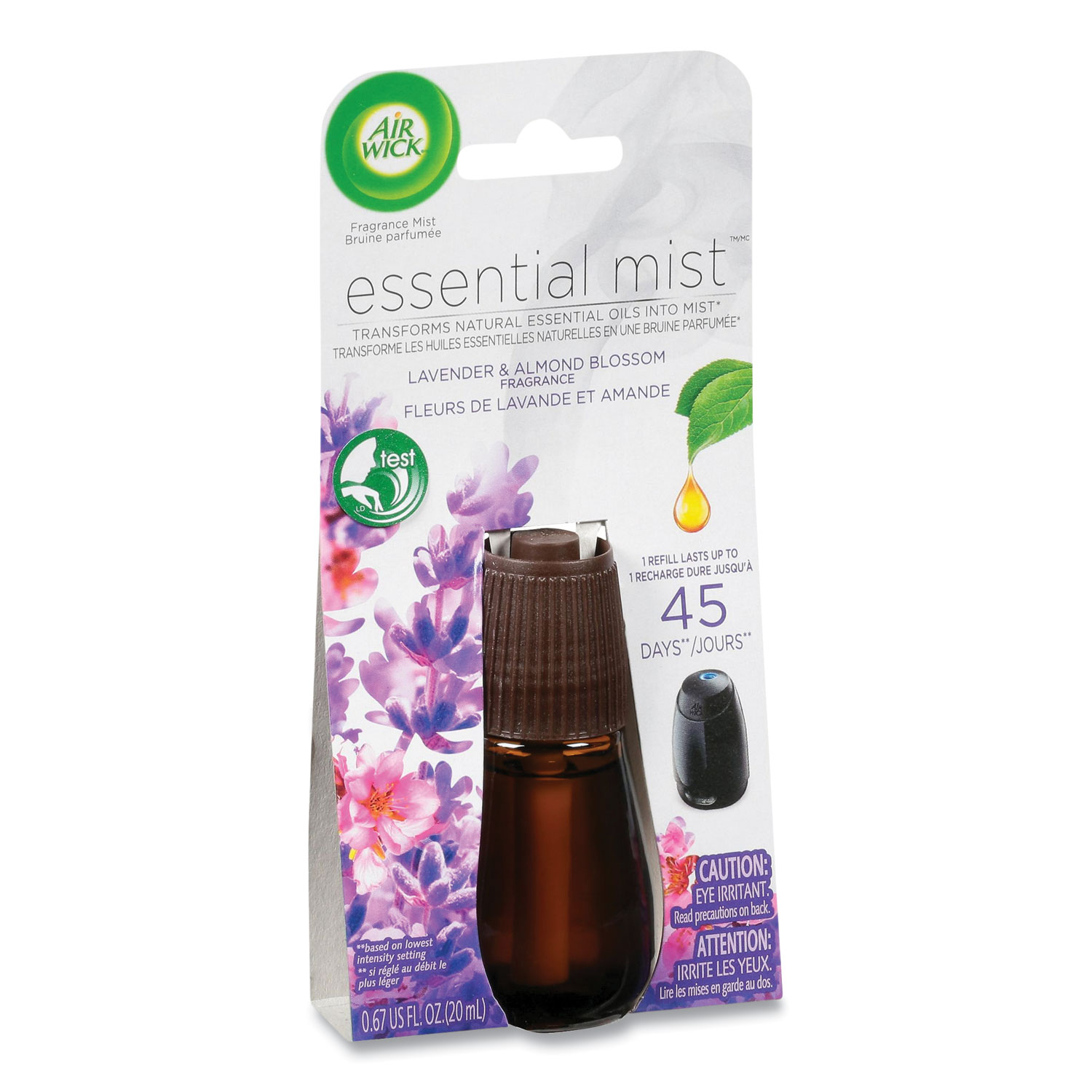 Essential Mist Refill, Lavender and Almond Blossom, 0.67 oz Bottle, 6/Carton Essential Mist Refill, Lavender and Almond Blossom, 0.67 oz Bottle, 6/Carton