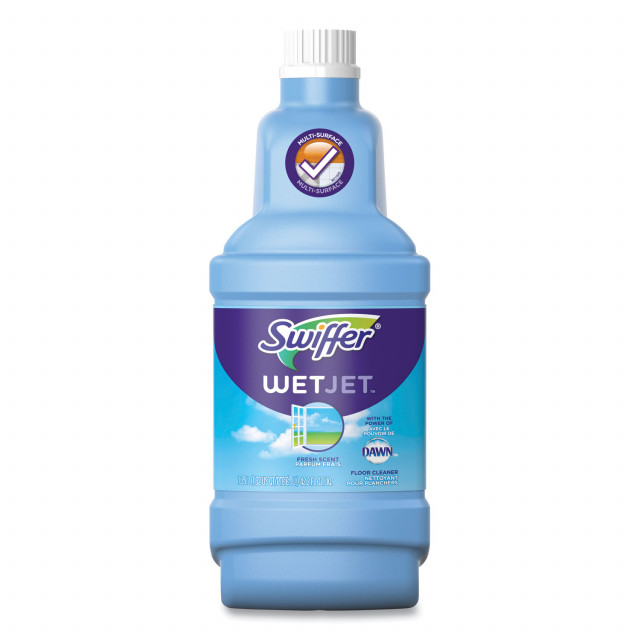 P&G Professional 23679 Swiffer® WetJet® WetJet System Cleaning-Solution  Refill, Fresh Scent, 1.25 L Bottle, 4/Case