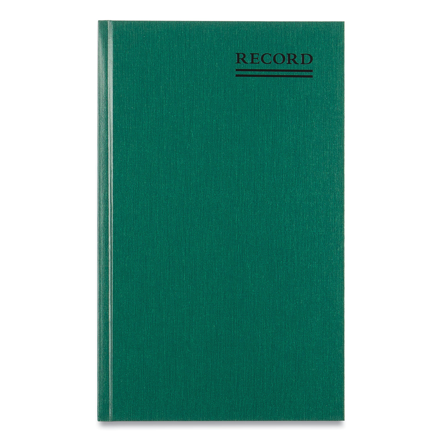 National® Emerald Series Account Book, Green Cover, 12.25 x 7.25 Sheets,  500 Sheets/Book Quipply