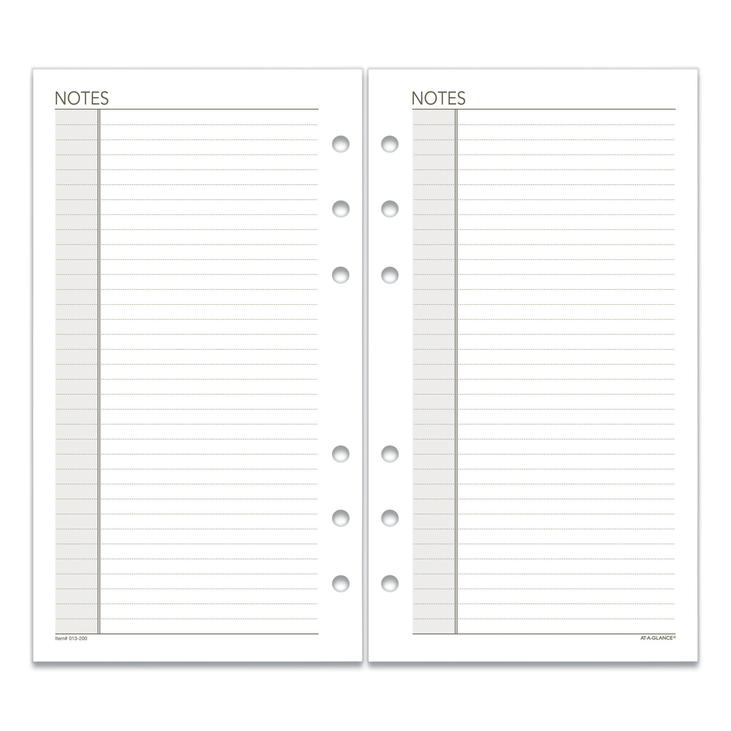 Kit pages My planner notes A5 - Pochette plastique 3 compartiments