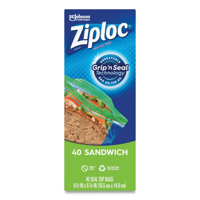 Ziplock Sandwich Bags in Dispenser Box - 6.5 x 6 (LDPE)