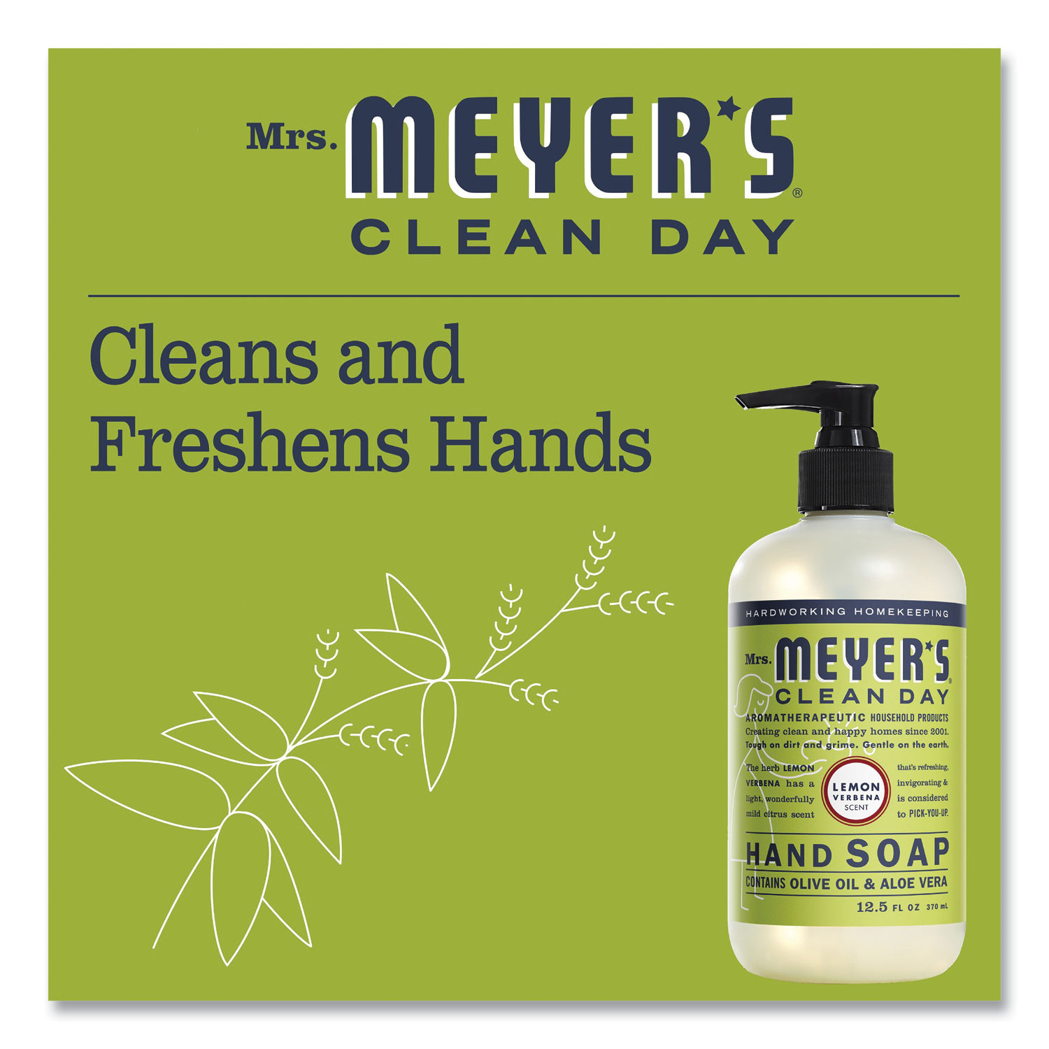  MRS. MEYER'S CLEAN DAY Kitchen Essentials Set, Includes: Hand  Soap, Dish Soap, And All Purpose Cleaner, Lemon Verbena, 3 Count Pack :  Health & Household