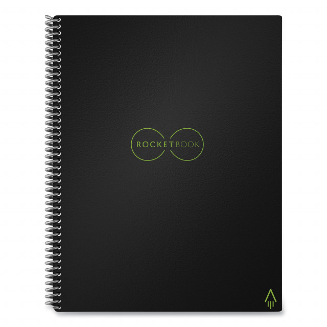 Rocketbook Core Smart Notebook Dotted Rule Black Cover 11 x 8.5 16 Sheets
