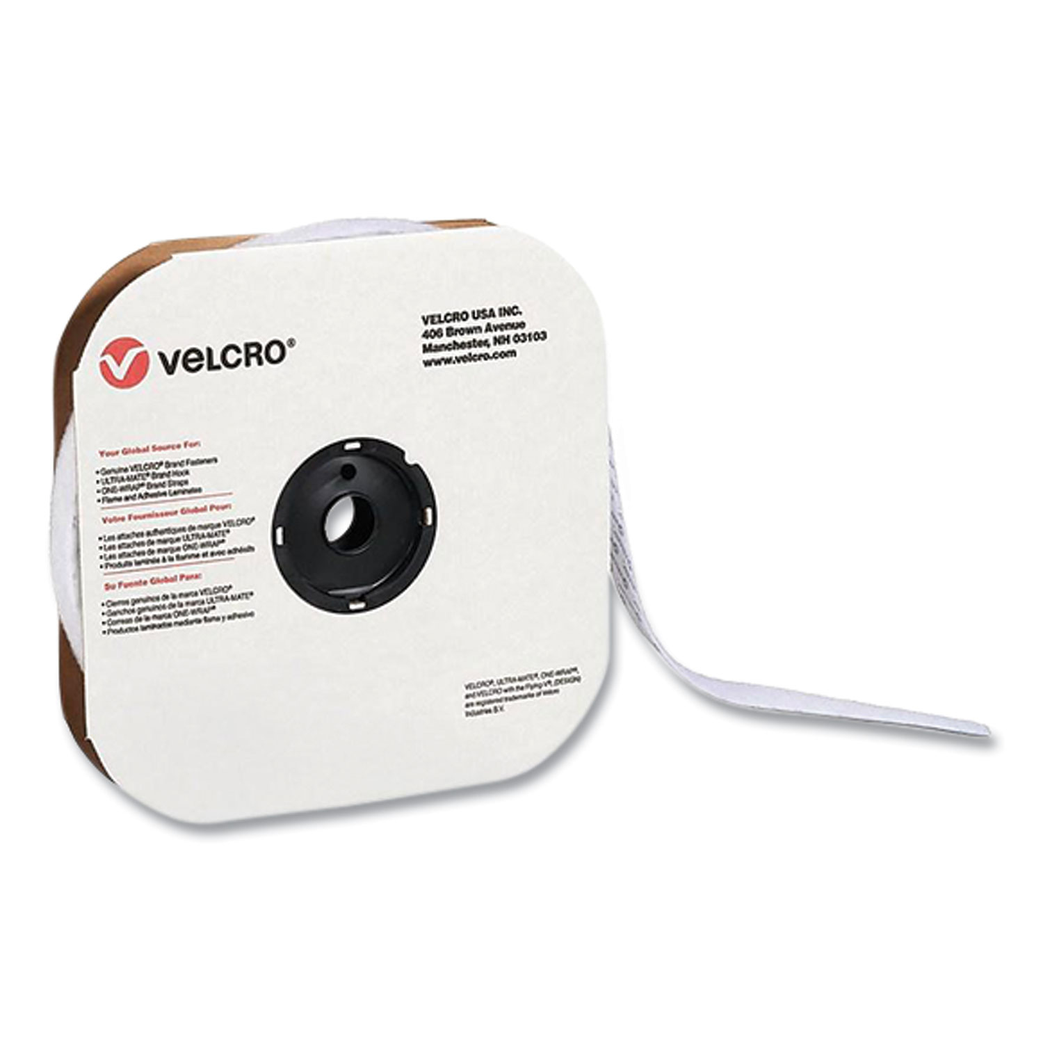 VELCRO(R) Brand Sticky Back Tape .75X5' - White - 6907709