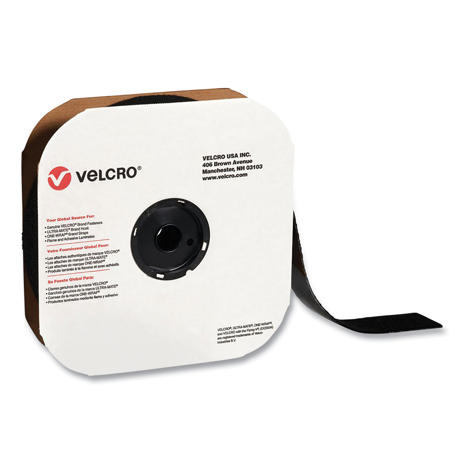Velcro USA Loop 71/BLK07525 70/71 TEXACRO Adhesive-Backed Loop-Side Only:  3/4 x 75 ft., Black: Mounting Tapes: : Industrial & Scientific
