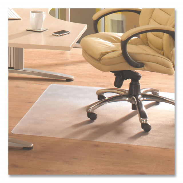 Advantagemat Vinyl Lipped Chair Mat for Hard Floor - 36 x 48