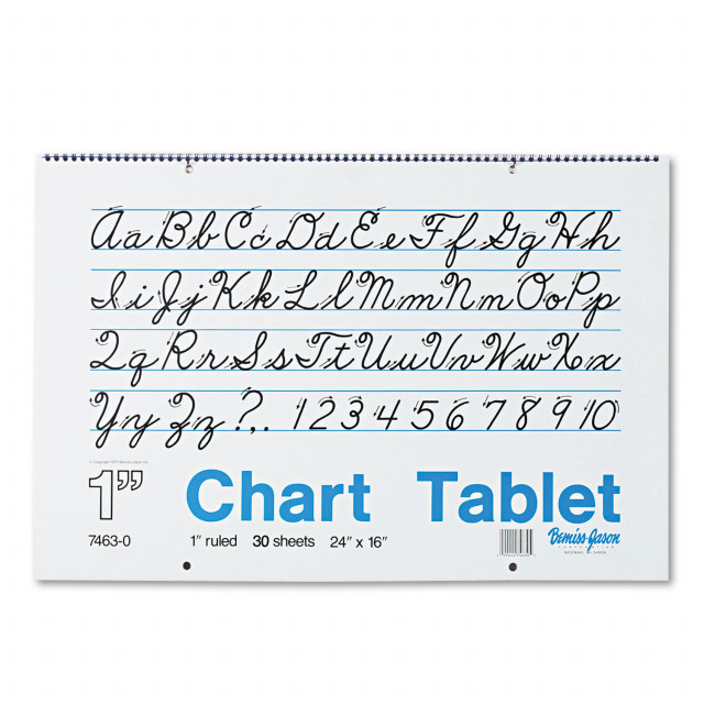 Pacon Chart Table - 70 Sheets - Glue - Ruled - 1 Ruled - Unruled Margin -  24 x 32 - White Paper - Bond Paper - 1 Each - Office Outlet