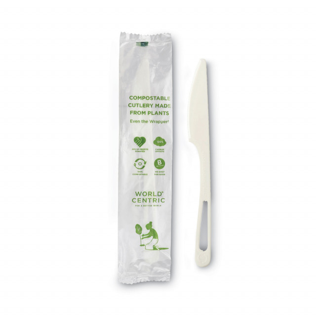 TPLA Compostable Cutlery, Fork, 6.3