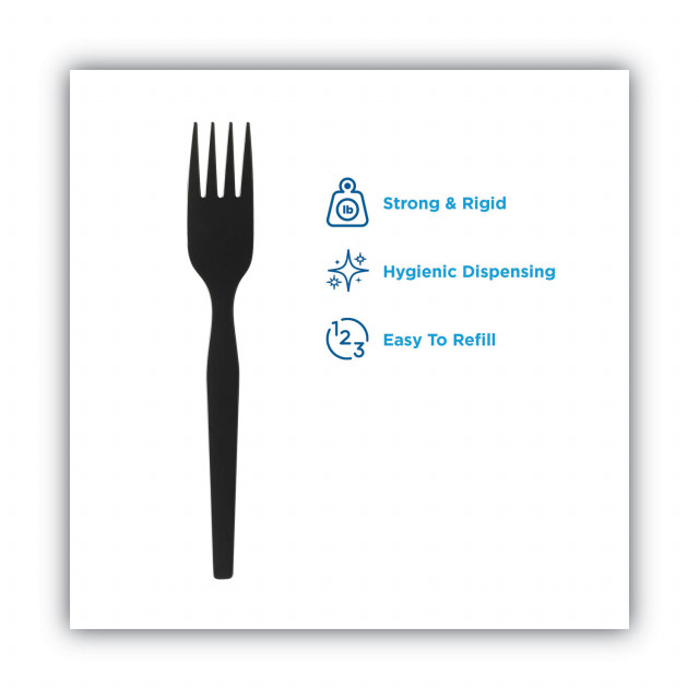 Dixie® SmartStock Plastic Cutlery Refill, Forks, 6.5, Series-O