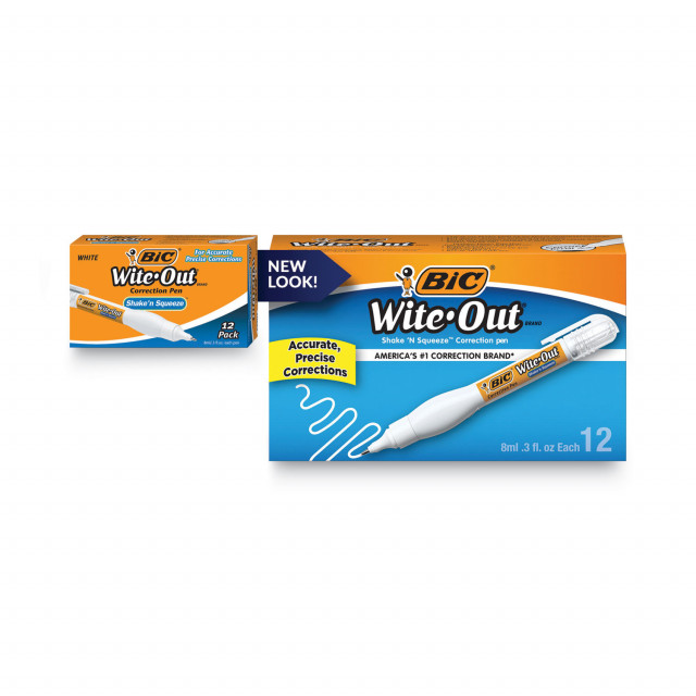 BIC® Wite-Out Shake 'n Squeeze Correction Pen, 8 mL, White