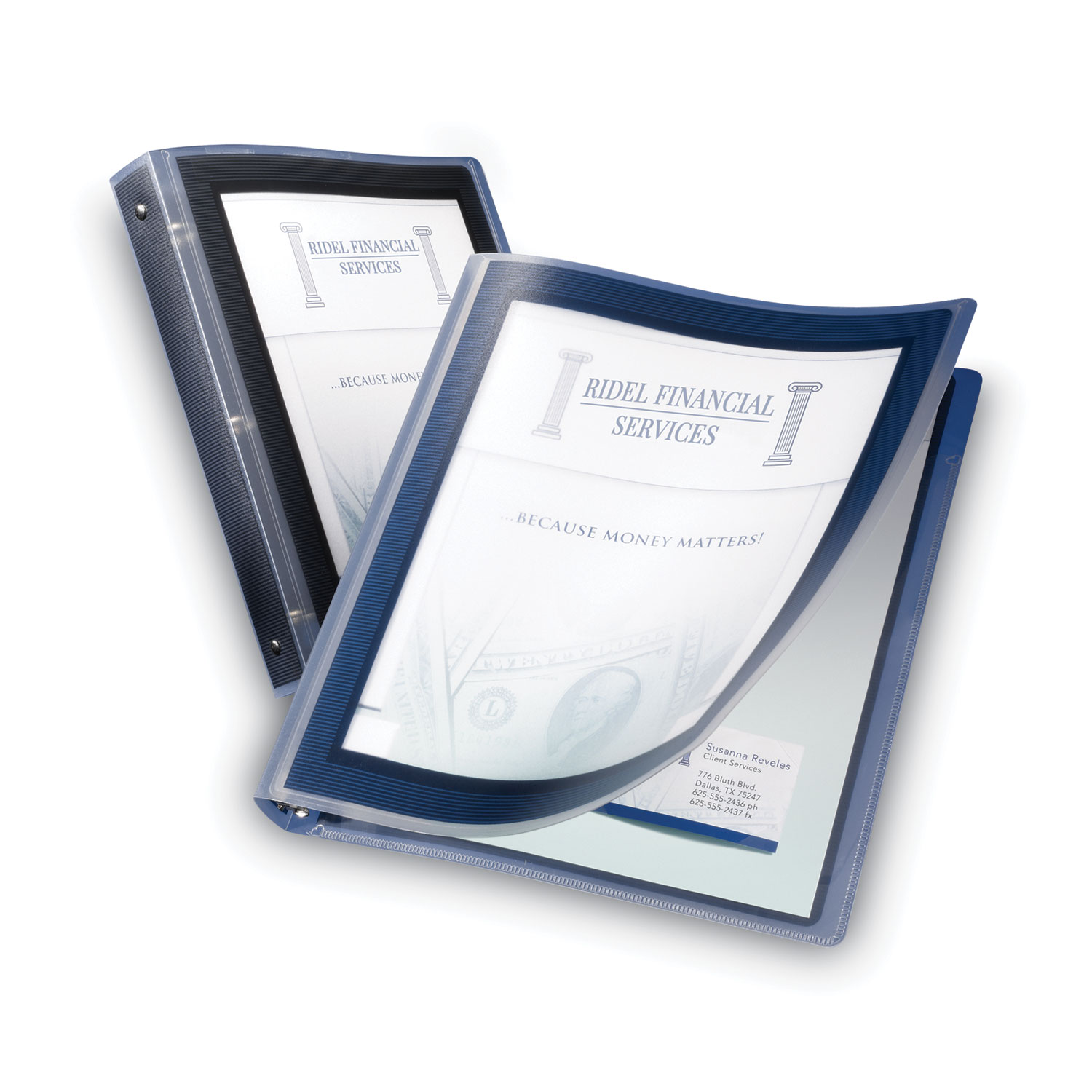 Avery® Flexi-View Binder with Round Rings, 3 Rings, 1.5