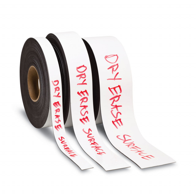 Self-adhesive magnetic tape with dispenser Dimension: 19 mm x 5 m  Thickness: 0.5 mm Quantity in package: 1