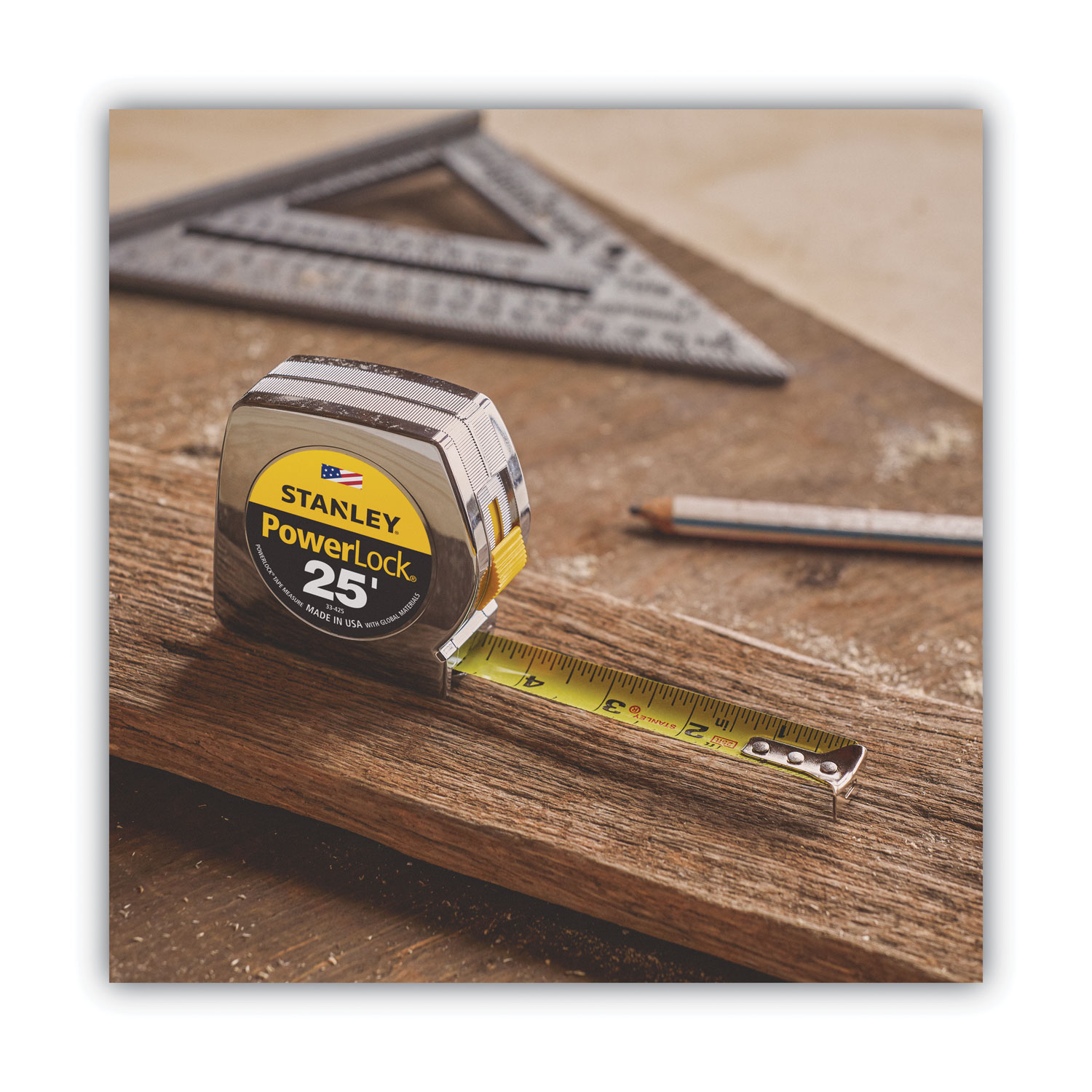 STANLEY Powerwinder Klebeband – 30 M Lang, Offene Spule, Mit Robustem Gehäuse & Gummigriff