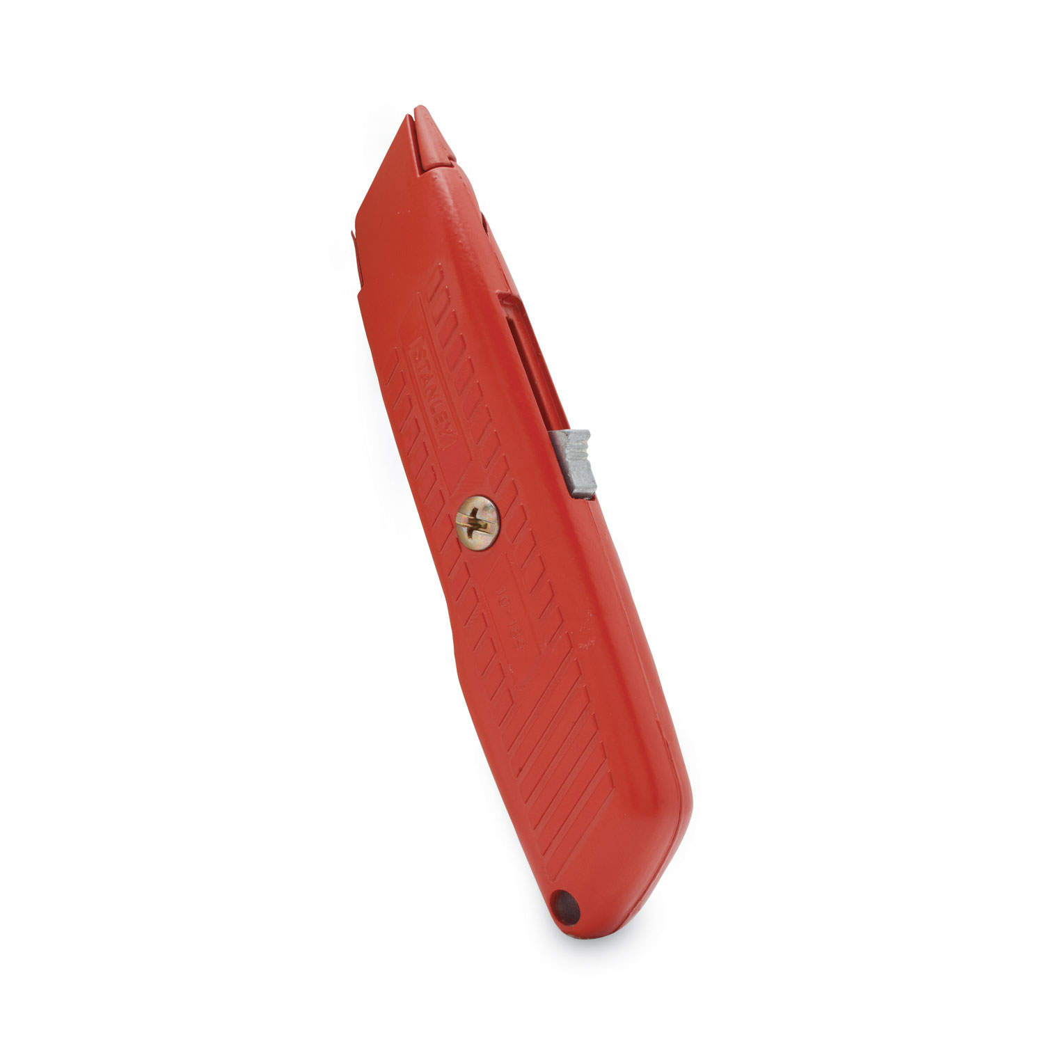 Stanley® Interlock Safety Utility Knife w/Self-Retracting Round Point  Blade, Red Orange