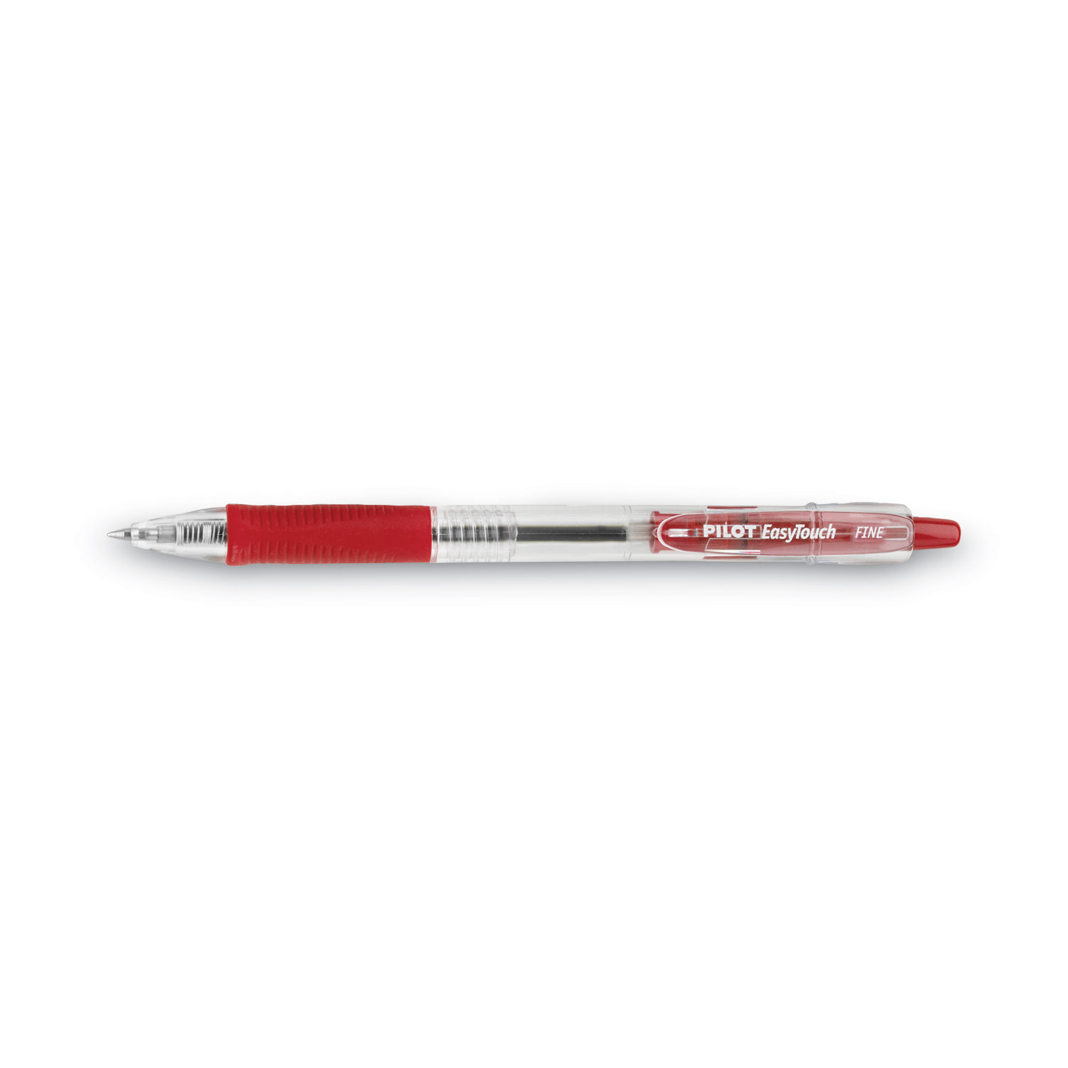 Pilot® EasyTouch Ballpoint Pen, Retractable, Fine 0.7 mm, Red Ink