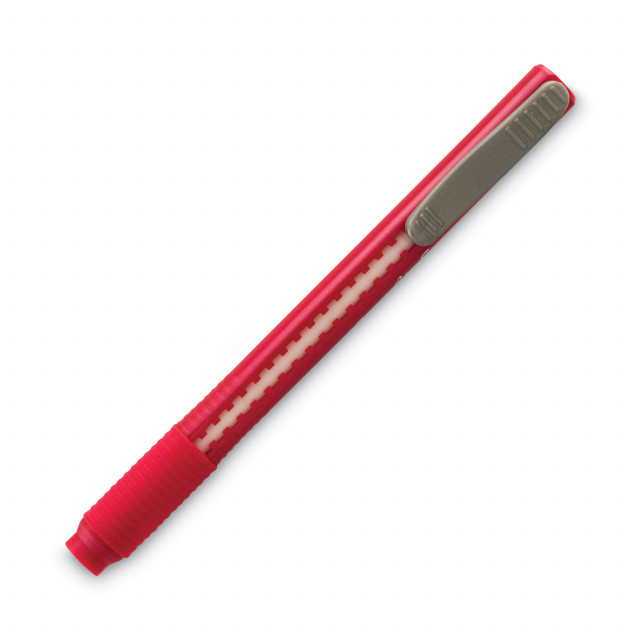  Pentel Tri Eraser Retractable Eraser, Metallic Red