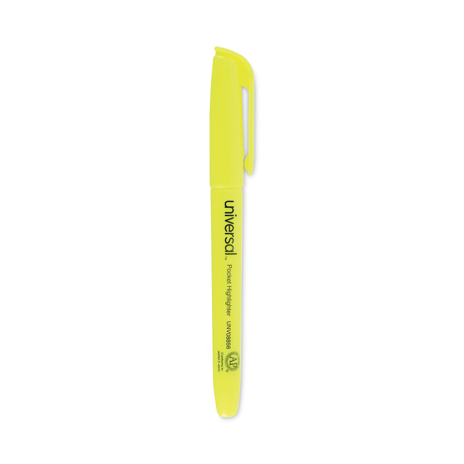 Quill Brand® Tank Style Highlighters, Chisel Tip, Fluorescent Yellow, Dozen  (10401-QCC)