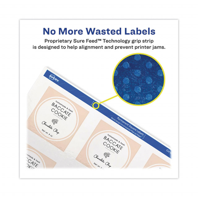 Avery® Laser/Inkjet Media Labels, Inkjet/Laser Printers, 2 x ...