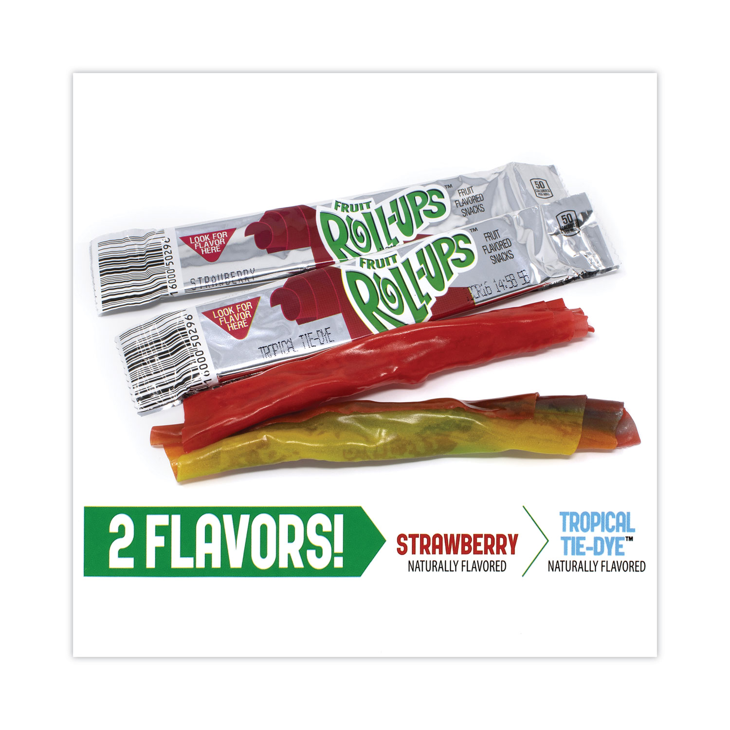 Betty Crocker™ Fruit Roll-Ups™ Gluten Free Fruit Snacks Single Serve  Strawberry Tropical Tie-Dye (72 ct) .5 oz