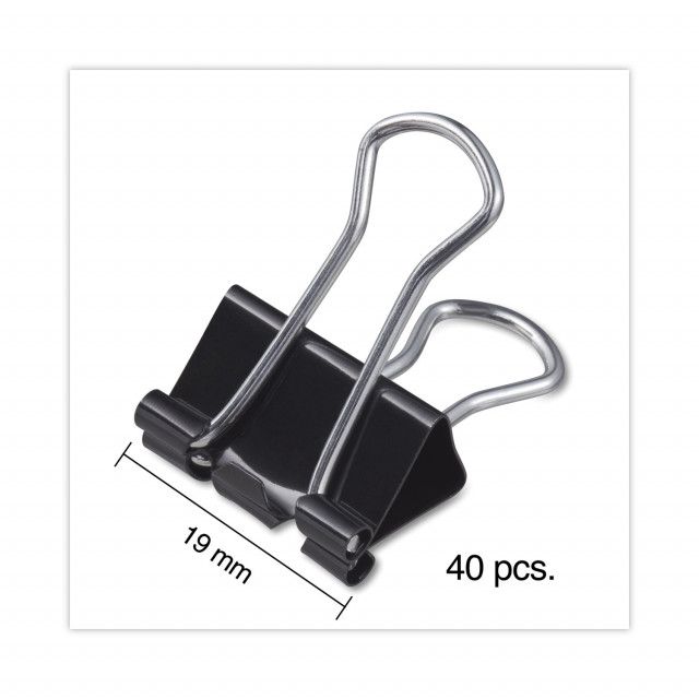 Small silver shop binder clips
