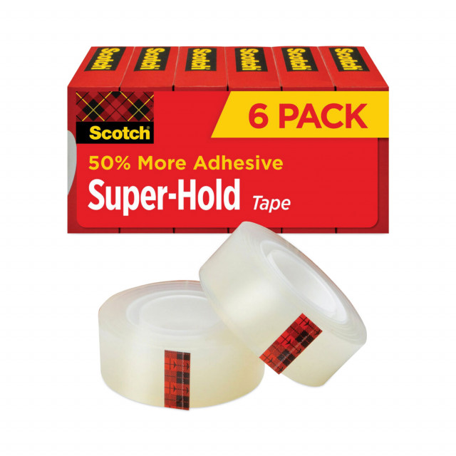 Scotch Tape, Double Sided, Permanent, 1/2 in x 400 in [11.1 yd] each - 2 rolls