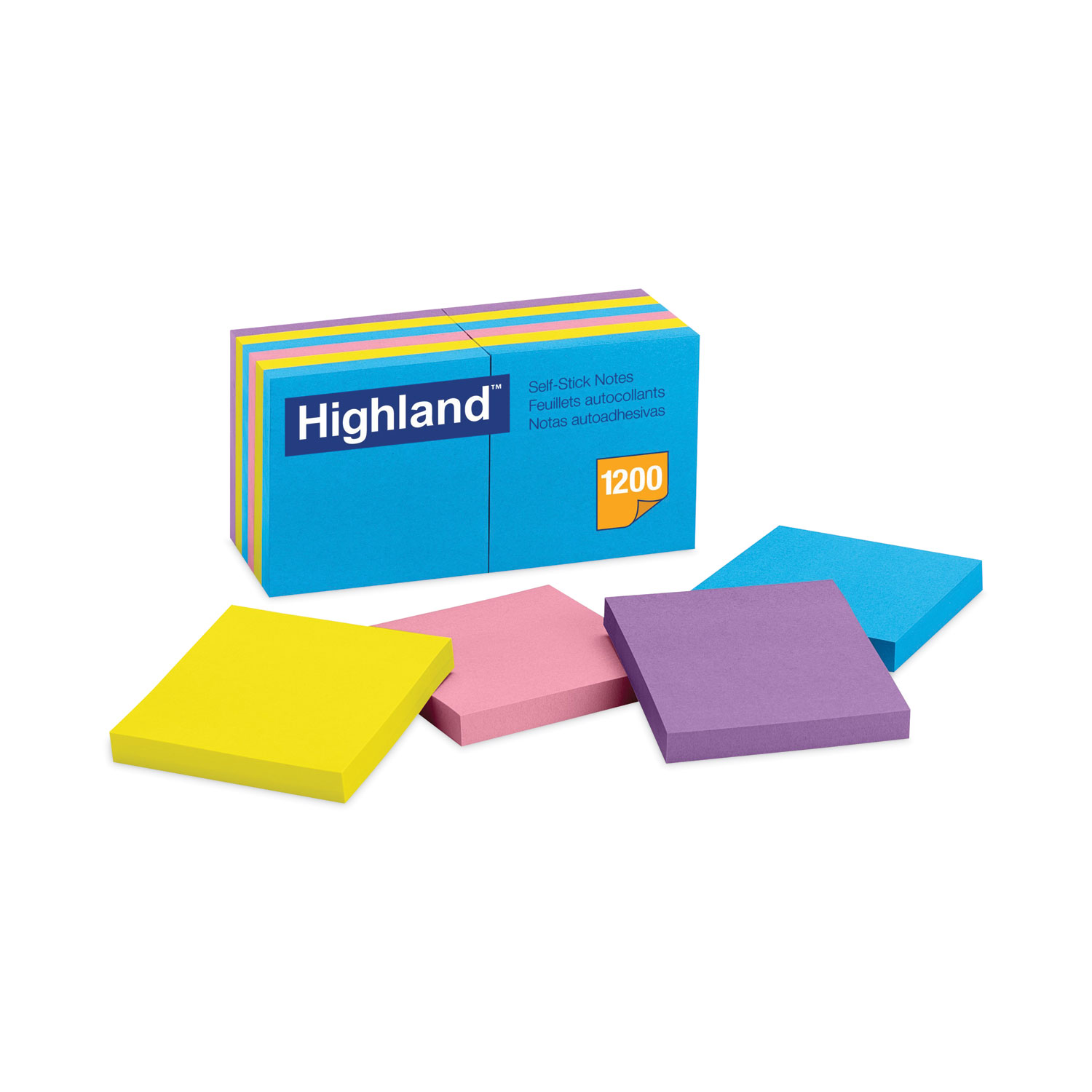 Post-It Super Sticky Meeting Notes - 4 blocs de 45 feuillets adhésifs  colorés - 152x203mm - Schleiper - e-shop express