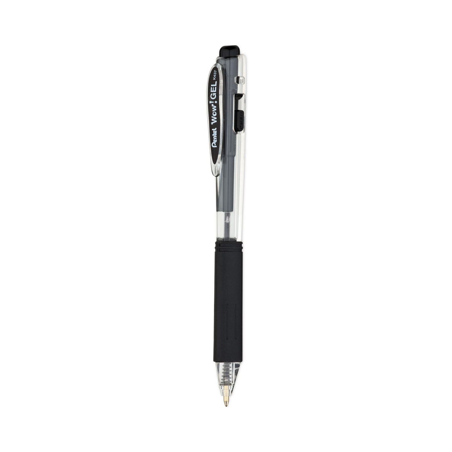 Pentel of America K437ASW2 Wow Retractable Gel Pen Black Ink - 0.7 mm.