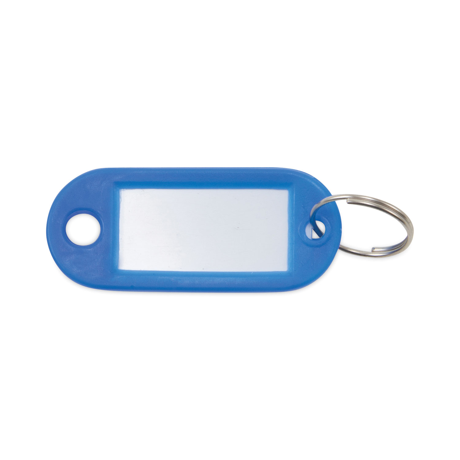 Advantus Key Tags Label Window, 0.88 x 0.19 x 2, Dark Blue, 6-Pack