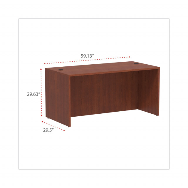 Alera Valencia Series Straight Front Desk Shell, 59.13
