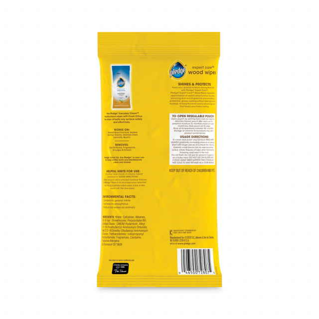 Pledge® Clean It Citrus Scent Multisurface Cleaner Wet Wipes (7 x