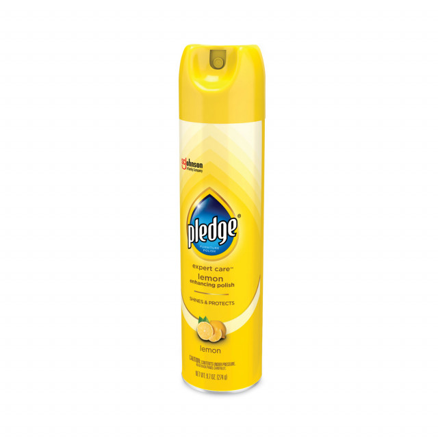 Furniture Polish, Lemon, 9.7 oz Aerosol Spray, 6/Carton