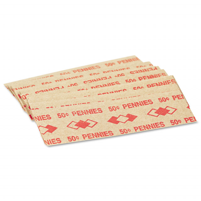 Tubular Coin Wrappers, Dimes, $5, Pop-Open Wrappers, 1000/Pack