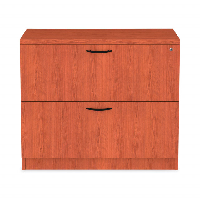 Alera Valencia Series Lateral File, 2 Legal/Letter-Size File Drawers, Mahogany, 34