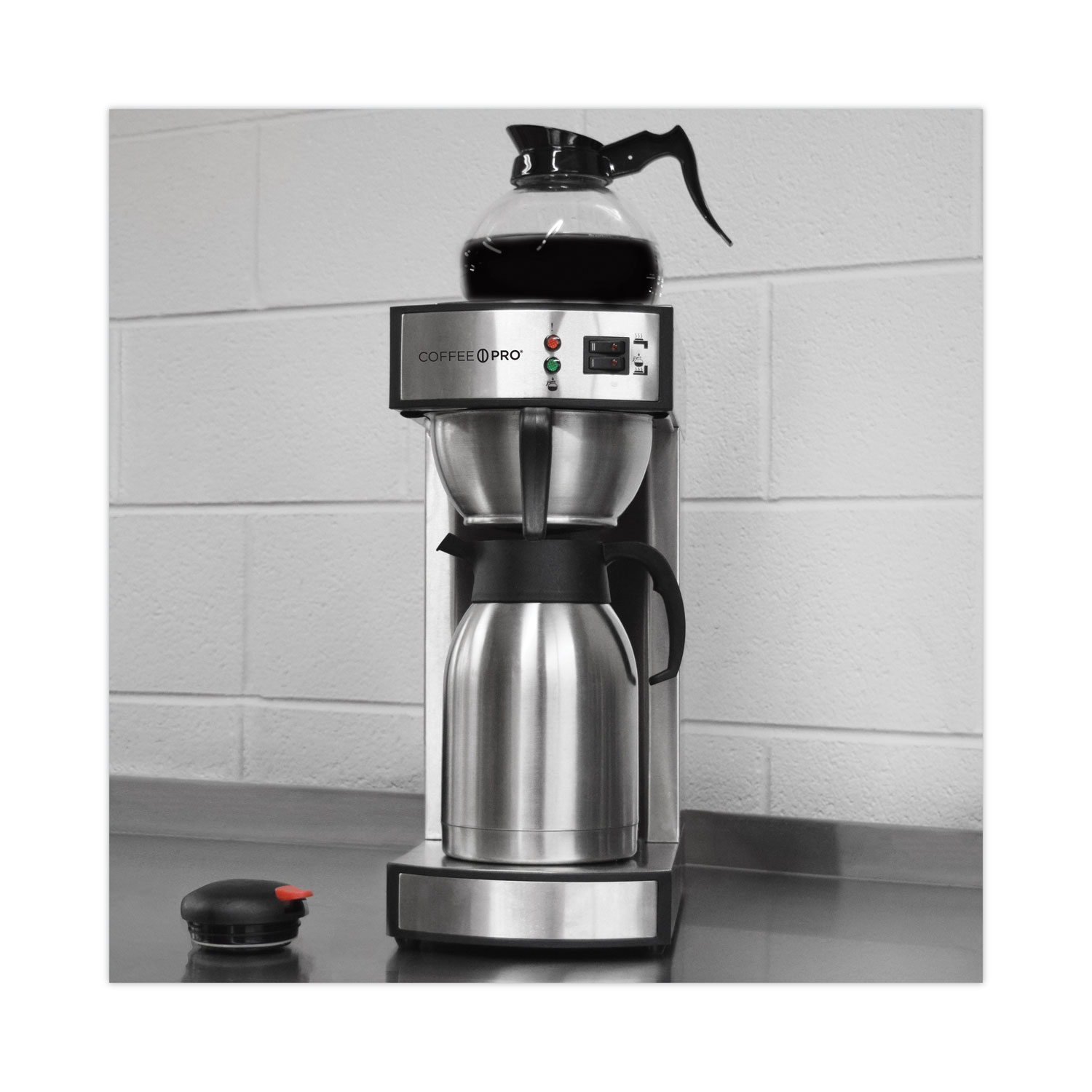Coffee Pro Home/Office Euro Style Coffee Maker, Stainless Steel (CPCM4276)