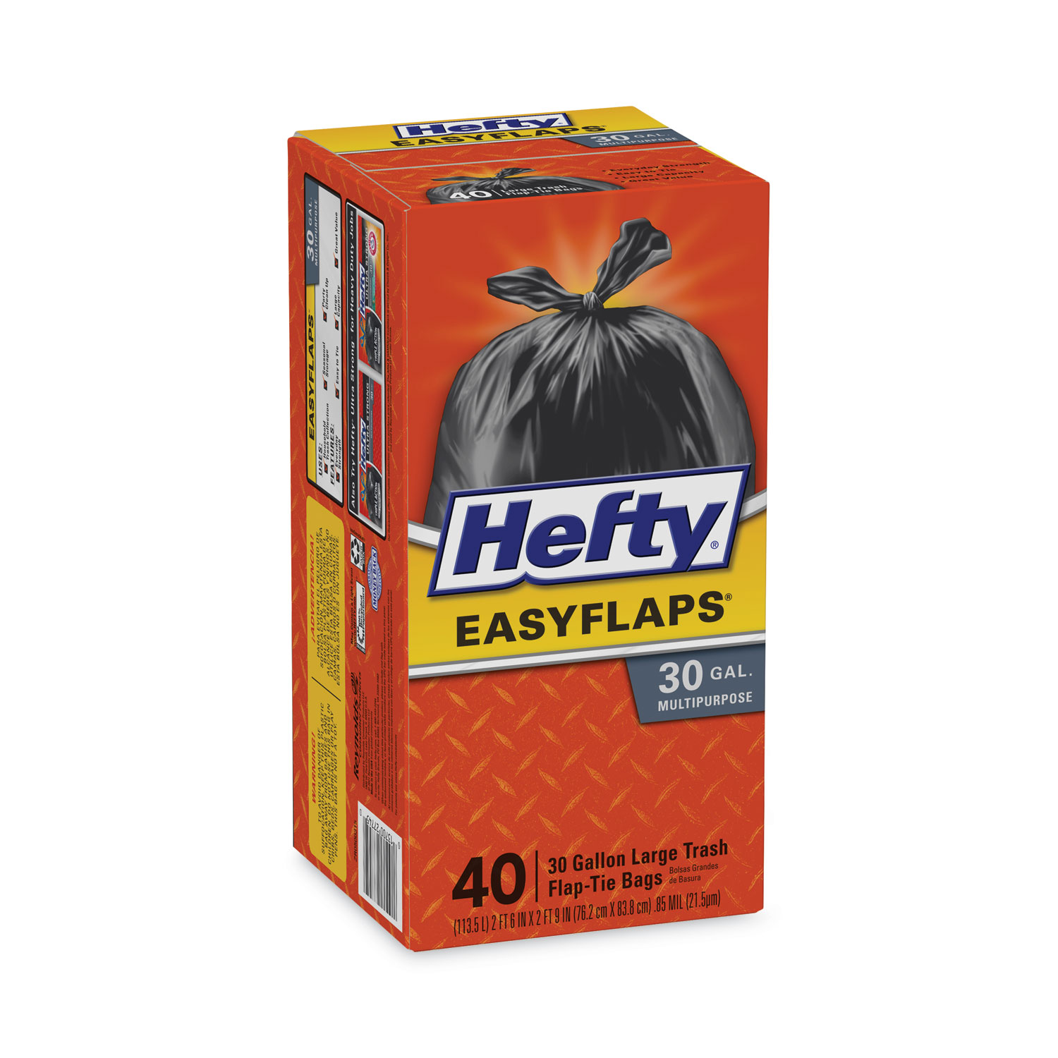 Hefty Ultra Strong Multipurpose Large Trash Bags, Black, Unscented, 30  Gallon, 14 Count (Pack of 2)