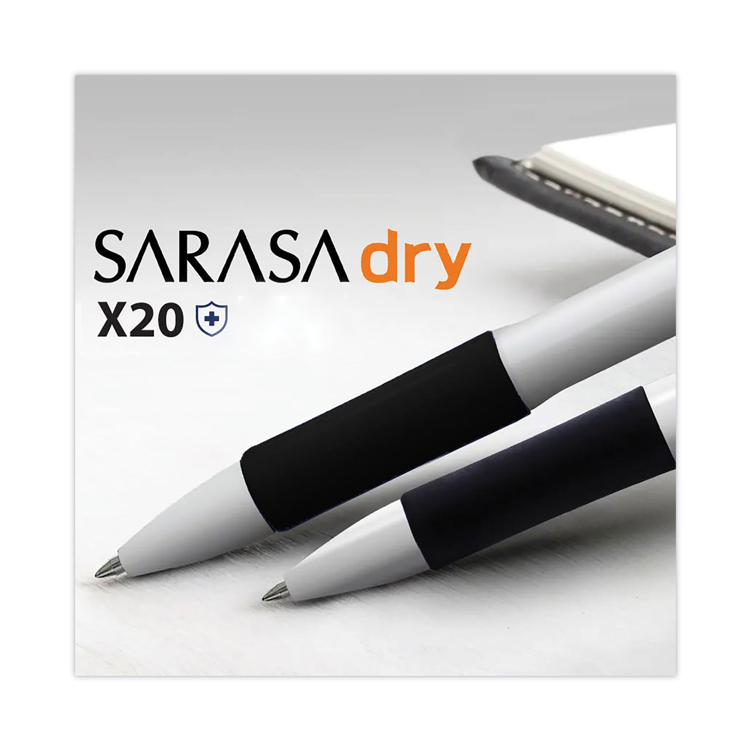 Zebra® Sarasa Dry X20+ Gel Pen, Retractable, Fine 0.7 mm, Black